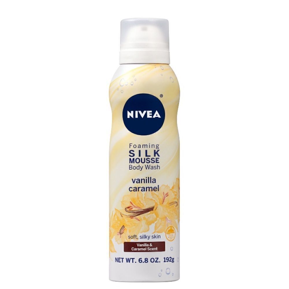 NIVEA Vanilla Caramel Foaming Silk Mousse Body Wash